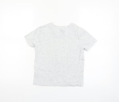 Nickelodeon Boys Grey Chase PAW Patrol T-Shirt 6-7 Years Short Sleeve