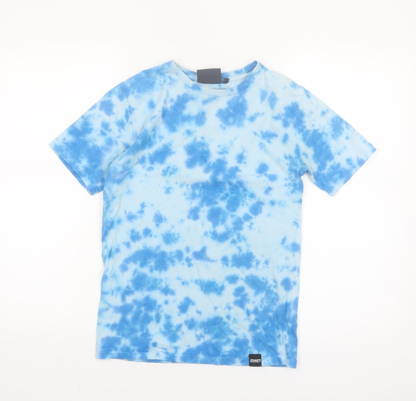 Sonnet London Boys Blue Tie-Dye Cotton Short Sleeve T-Shirt 10-12 Years