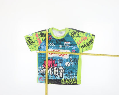 Azzurri Boys Multicoloured Graphic Sports T-Shirt 2 Years Lightweight Jersey