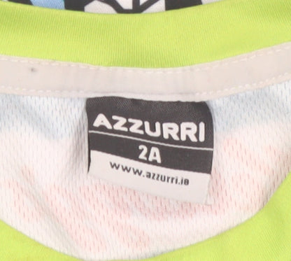 Azzurri Boys Multicoloured Graphic Sports T-Shirt 2 Years Lightweight Jersey
