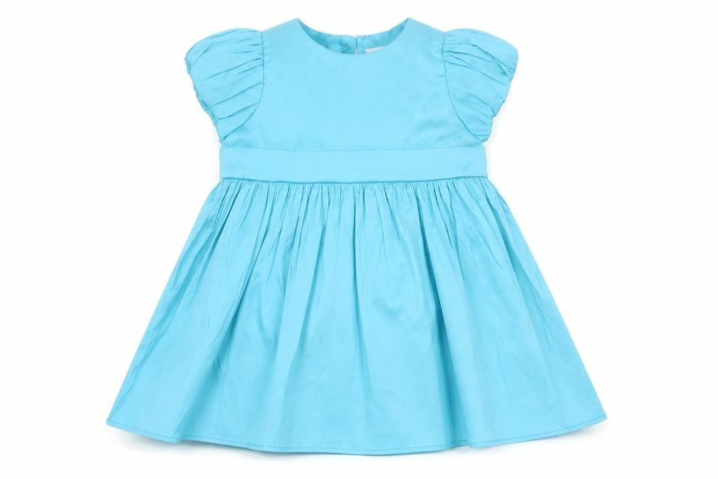Lipsy Girls Blue Satin A-Line Party Dress 3-6 Months New With Tags