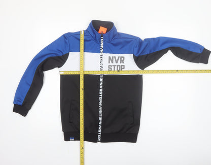 Cool Club Boys Blue Colourblock Track Jacket Size 146 Full Zip Sports Style