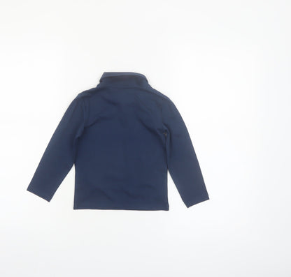 Primark Unisex Baby Blue Cotton Roll Neck Long Sleeve T-Shirt 24 Months