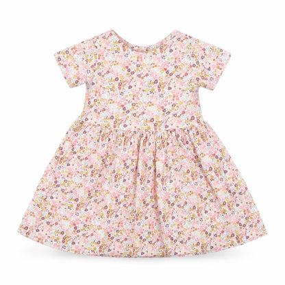 Leigh Tucker Willow Girls Pink Floral Cotton A-Line Dress 3-4 Years