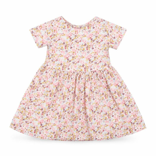 Leigh Tucker Willow Girls Pink Floral Cotton A-Line Dress 3-4 Years