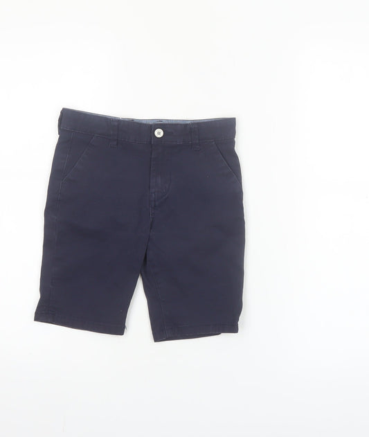 Denim Co Boys Blue Chino Shorts 6-7 Years Cotton Twill Casual Wear