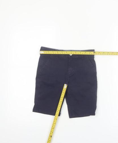 Denim Co Boys Blue Chino Shorts 6-7 Years Cotton Twill Casual Wear