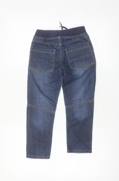 Dunnes Stores Boys Blue Elastic Waist Straight Jeans Age 6 Years