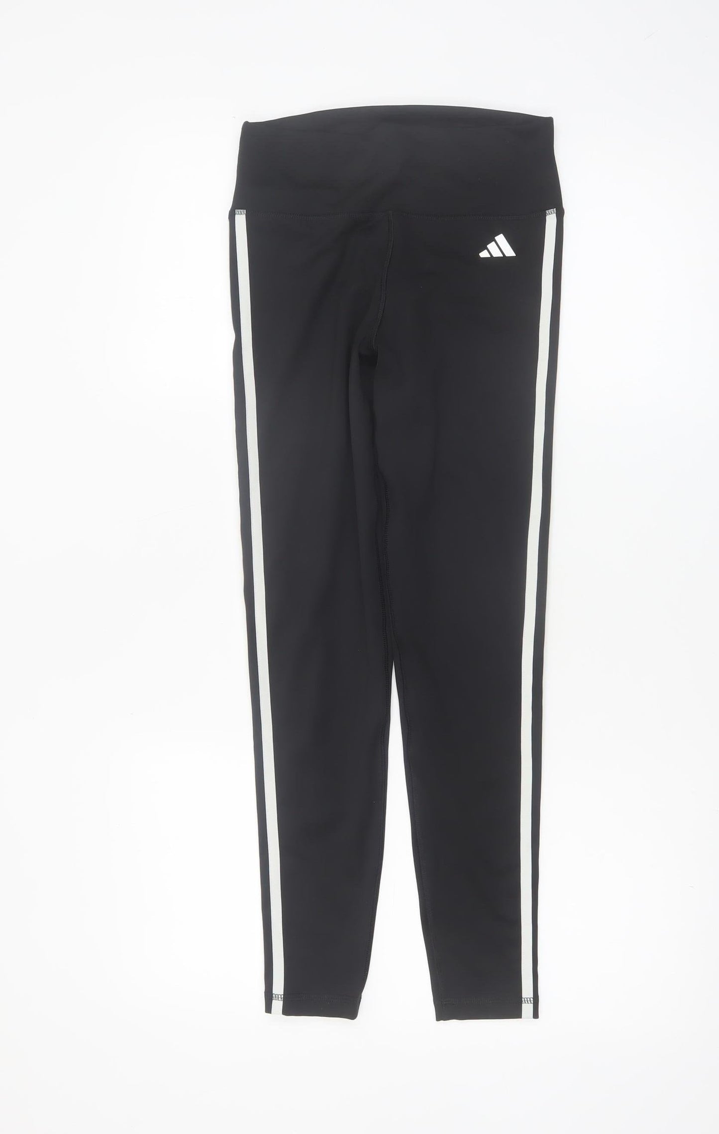 Adidas Womens Black S Slim Fit Stretch Sports Leggings