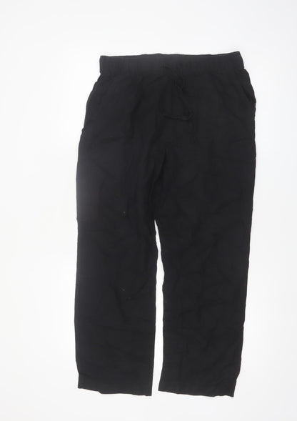 Esmara Womens Black Size 10 Straight Leg Lightweight Casual Trousers