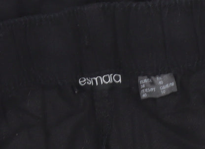 Esmara Womens Black Size 10 Straight Leg Lightweight Casual Trousers