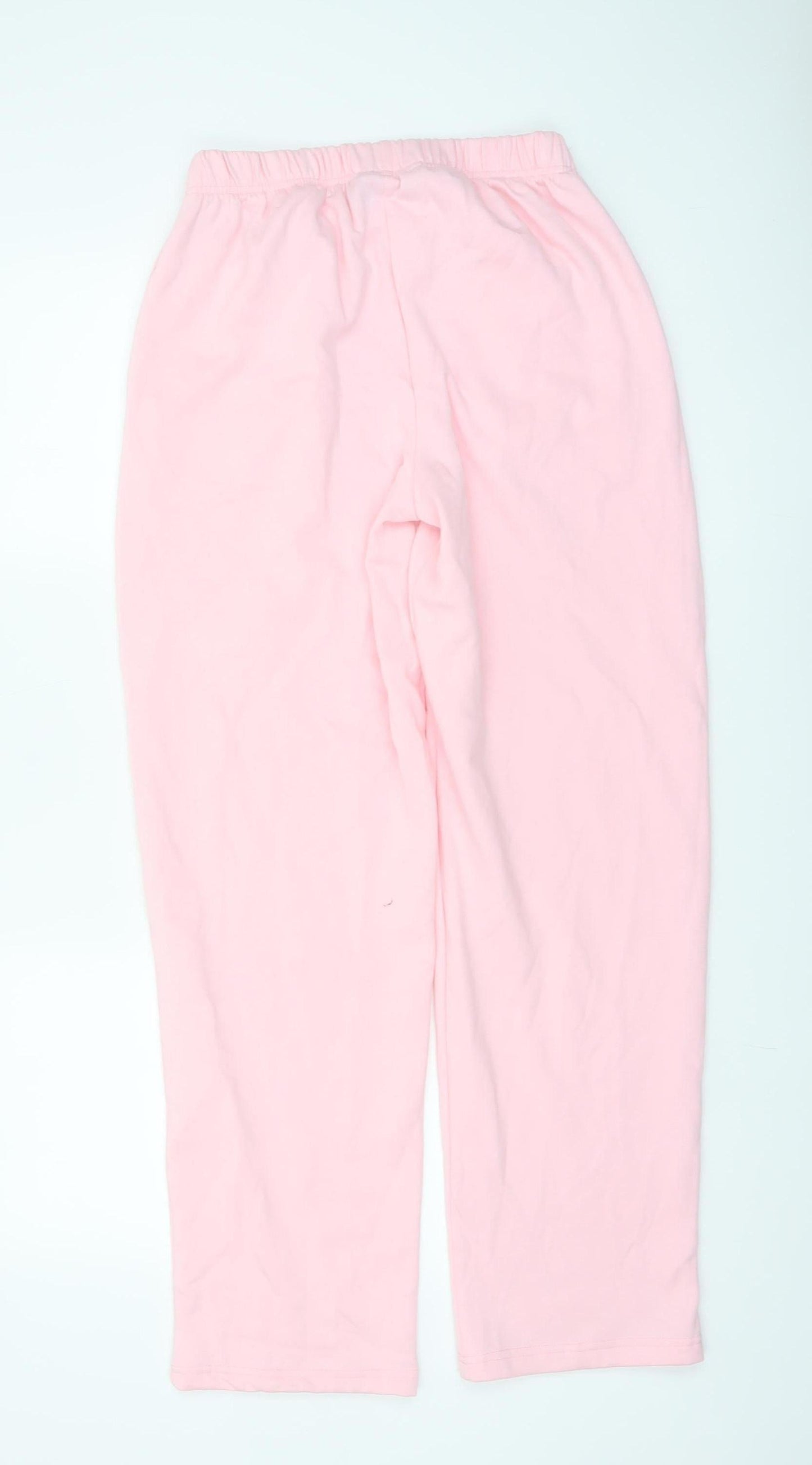 Pieces Womens Pink XS Straight Sweatpants Cotton Blend