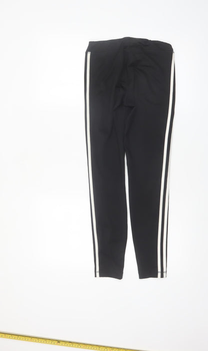Adidas Boys Black Climalite Track Pants 11-12 Years Slim Fit Joggers