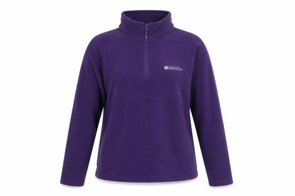 Mountain Warehouse Women Purple Fleece Pullover Sweatshirt UK14