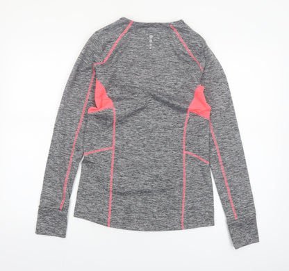 St. Bernard Grey Marl Womens Long Sleeve Activewear Top Size 12