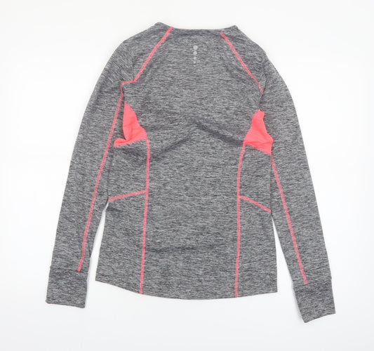 St. Bernard Grey Marl Womens Long Sleeve Activewear Top Size 12