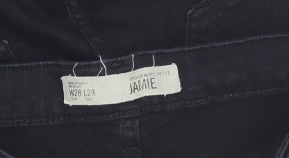 Topshop Jamie Petite Black Skinny Jeans Women’s Size 10