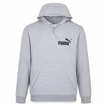 Puma Men's Grey Pullover Hoodie Size L Fleece Sportswear
