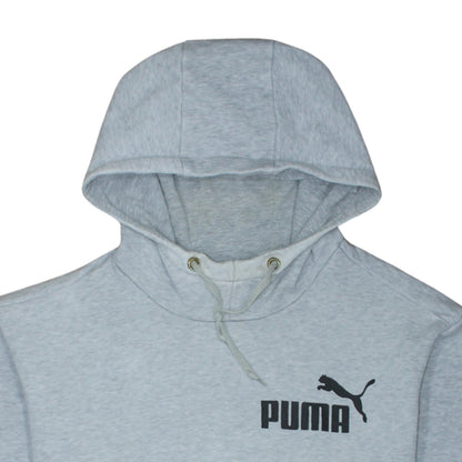 Puma Men's Grey Pullover Hoodie Size L Fleece Sportswear