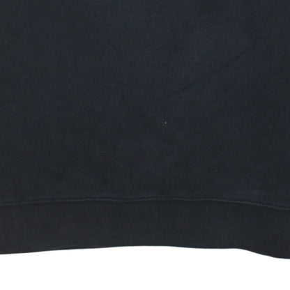 Nike Boys Black Pullover Sweatshirt L (146) Crew Neck Fleece Logo