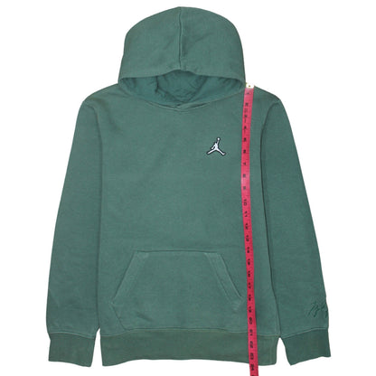 Jordan Boys Green Pullover Hoodie 13 Years Fleece Hooded Sweatshirt