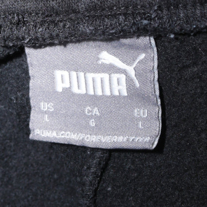 Puma Men's Black Jogger Trousers L Elastic Waist Fleece