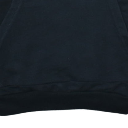 Adidas Womens Black XS Pullover Hoodie with Logo Trim
