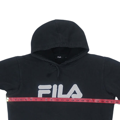 FILA Men's Black Pullover Logo Hoodie Size M