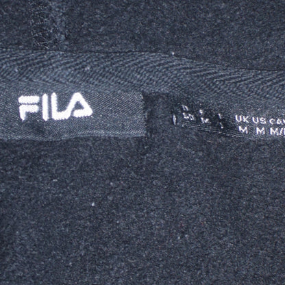 FILA Men's Black Pullover Logo Hoodie Size M