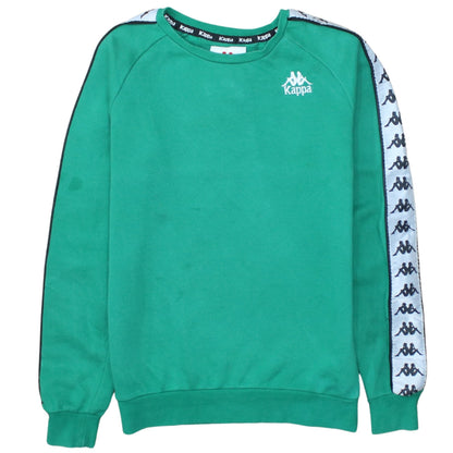 Kappa Men's Green XS Pullover Crew Neck Logo Sweatshirt