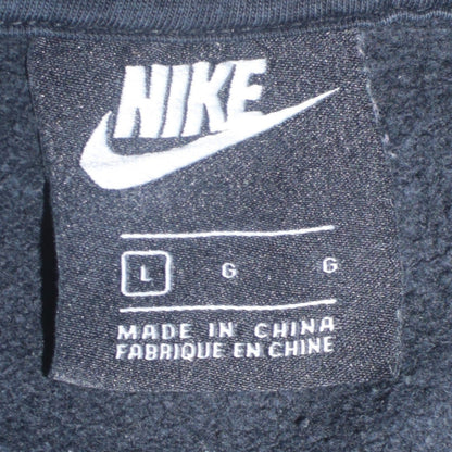 Nike Men's Black Pullover Hoodie L Logo Fleece Sweatshirt