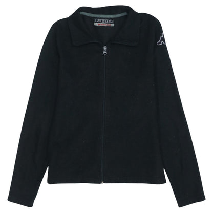 Kappa Men's Black Fleece Full Zip Jacket Size M