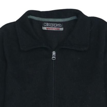 Kappa Men's Black Fleece Full Zip Jacket Size M