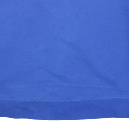 Nike Womens Blue Logo Pullover Sweatshirt Size L Cotton Blend
