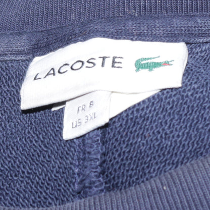 Lacoste Men's Blue 3XL Crew Neck Pullover Cotton Sweatshirt