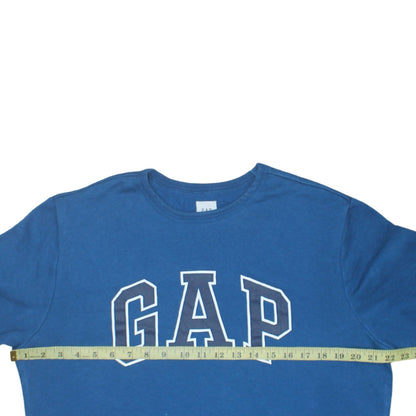 GAP Men's Blue Logo Pullover Sweatshirt Size M Long Sleeve