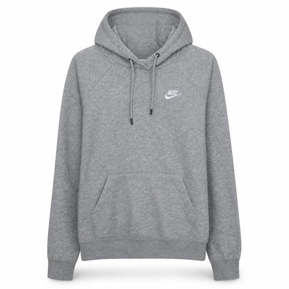 Nike Women Grey Small Pullover Hoodie Sweatshirt Cotton Blend