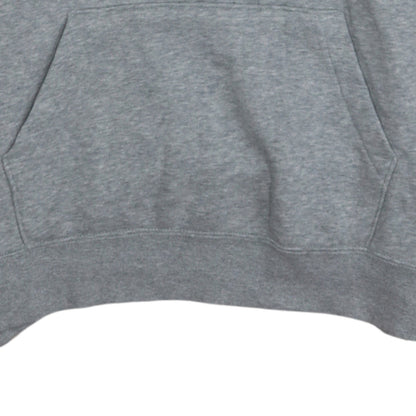 Nike Women Grey Small Pullover Hoodie Sweatshirt Cotton Blend