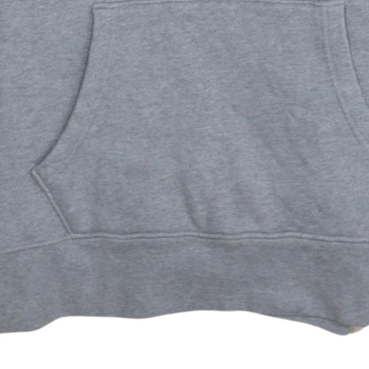 Levi's Women Grey Pullover Hoodie XS Logo Print Casual Sweatshirt