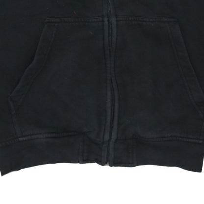 Kappa Men's Black Full Zip Hoodie XL Logo Fleece Sweatshirt