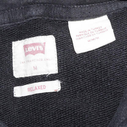 Levi's Men's Black Relaxed Pullover Hoodie M Classic Logo