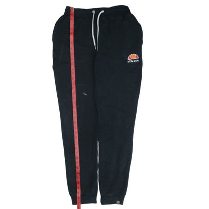 Ellesse Mens Black Jogger Sweatpants M Regular Fit Fleece Trousers
