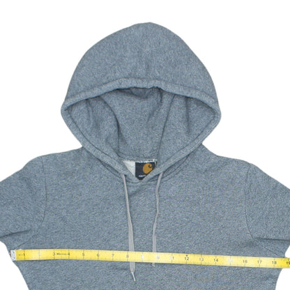 Carhartt Men's Grey Pullover Hoodie Size S Cotton Sweatshirt