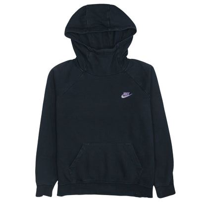 Nike Women's Black Medium Pullover Hoodie – Lightweight Cotton Blend