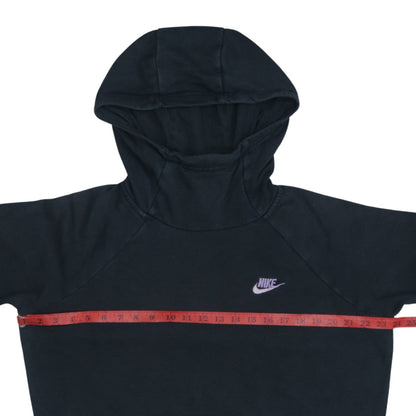 Nike Women's Black Medium Pullover Hoodie – Lightweight Cotton Blend
