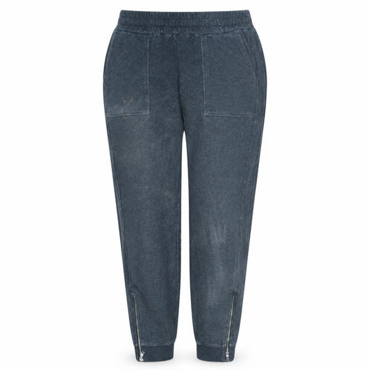 Gap Maternity Blue Jersey Jogger Trousers Womens Size S Elastic Waist