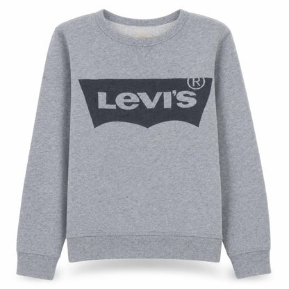 Levi's Boys Grey Logo Crew Neck Sweatshirt Size 14 Cotton Casual