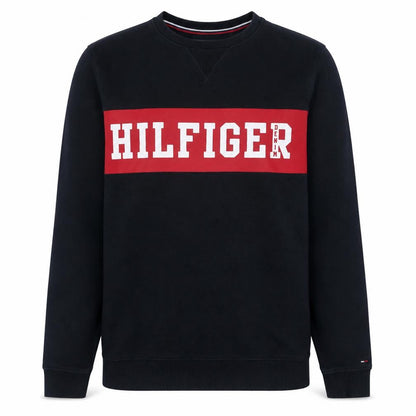 Tommy Hilfiger Denim Men's Black Logo Crew Neck Sweatshirt M