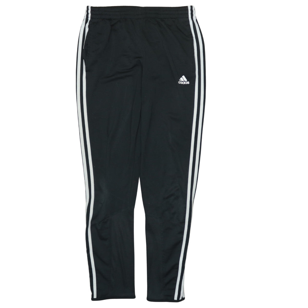 Additional front view of adidas boys’ black 13-14 years track pants tapered fit sports trousers
