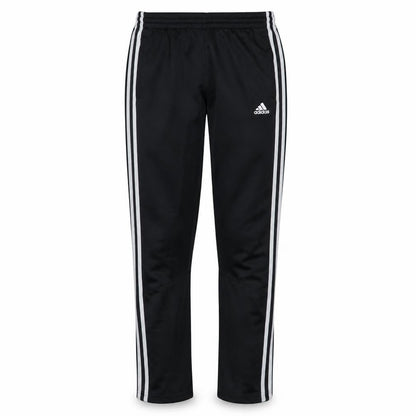 Front view of adidas boys’ black 13-14 years track pants tapered fit sports trousers
